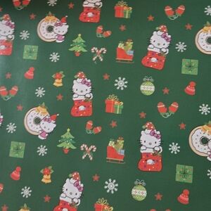 Hello Kitty Holiday Cheer Green Gift Wrap